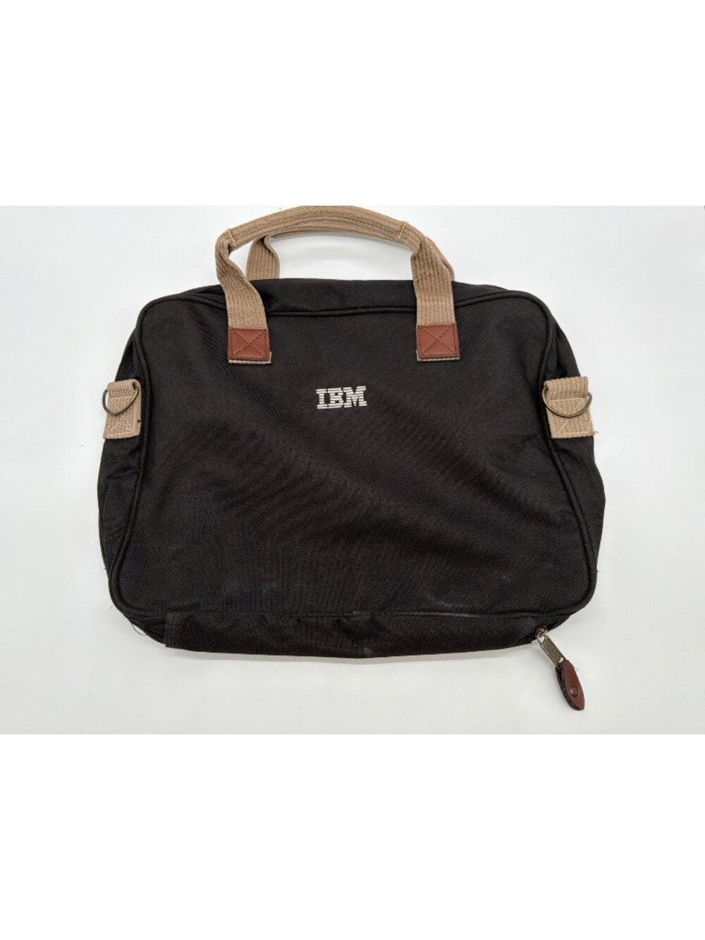 Golden Pacific Black IBM Laptop Bag With Netfinity Logo 15"x12"x3" Canvas & Leat